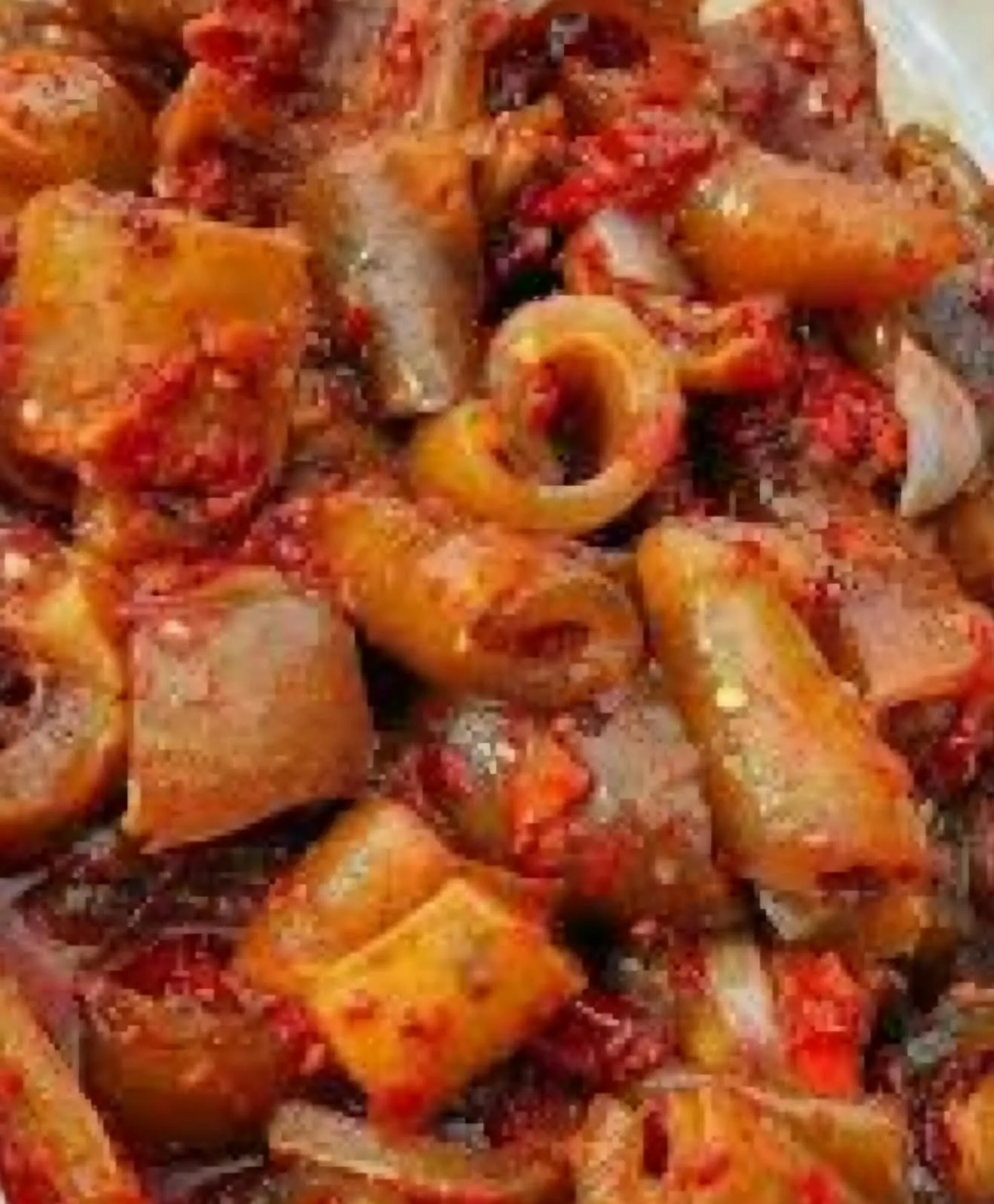 Peppered ponmo