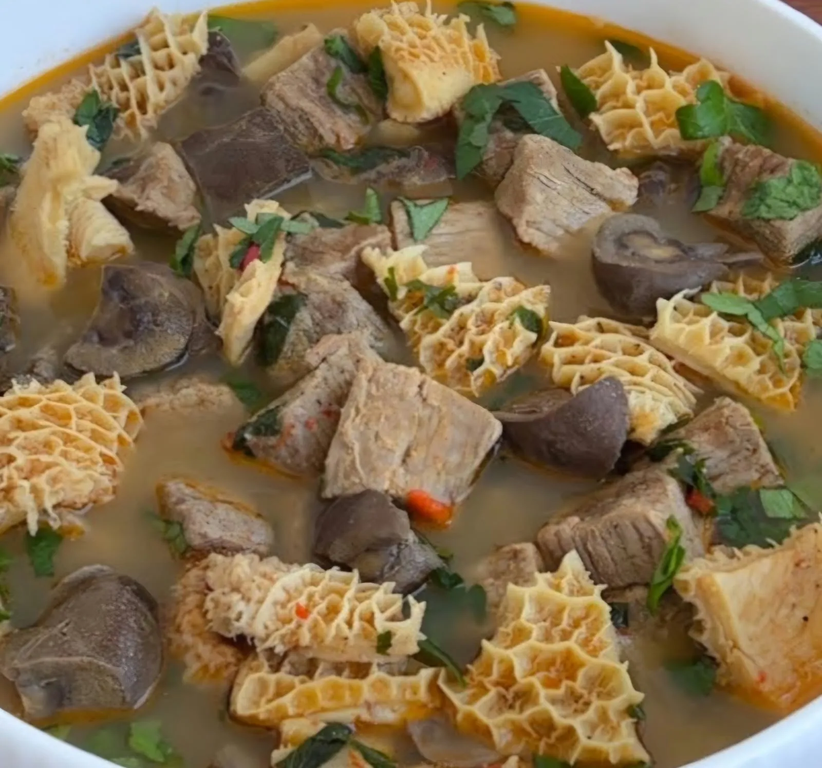 Assorted meat peppersoup