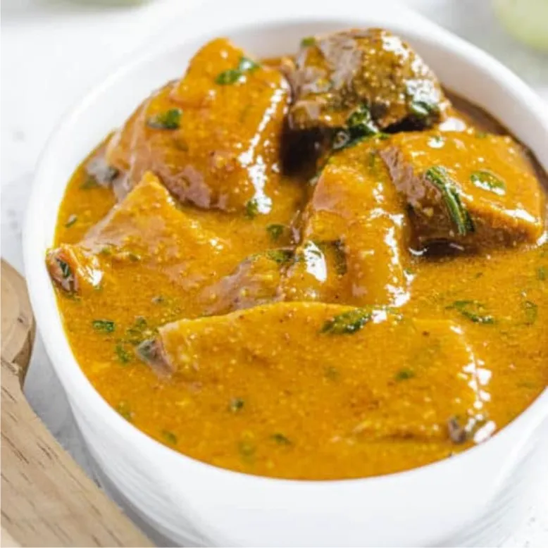 Ogbono/assorted meat